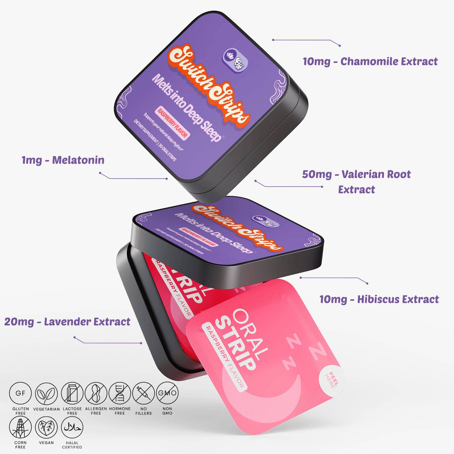 Sleep Routine Strips — with Gentle Melatonin - Switch Strips