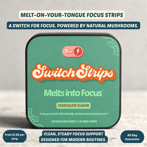 Focus Routine Strips — with Functional Natural Mushrooms  - Switch Strips