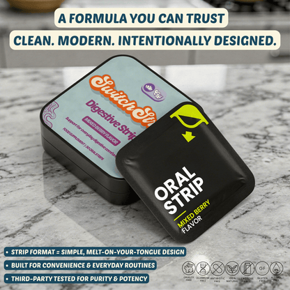 Digestive Support Strips — with Probiotics & Prebiotics - Switch Strips