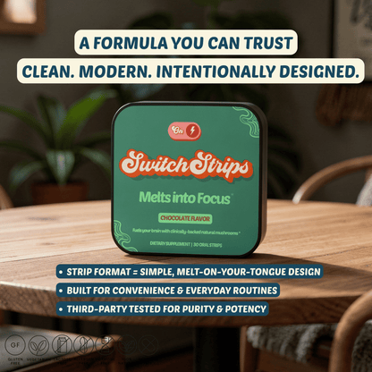 Focus Routine Strips — with Functional Natural Mushrooms  - Switch Strips
