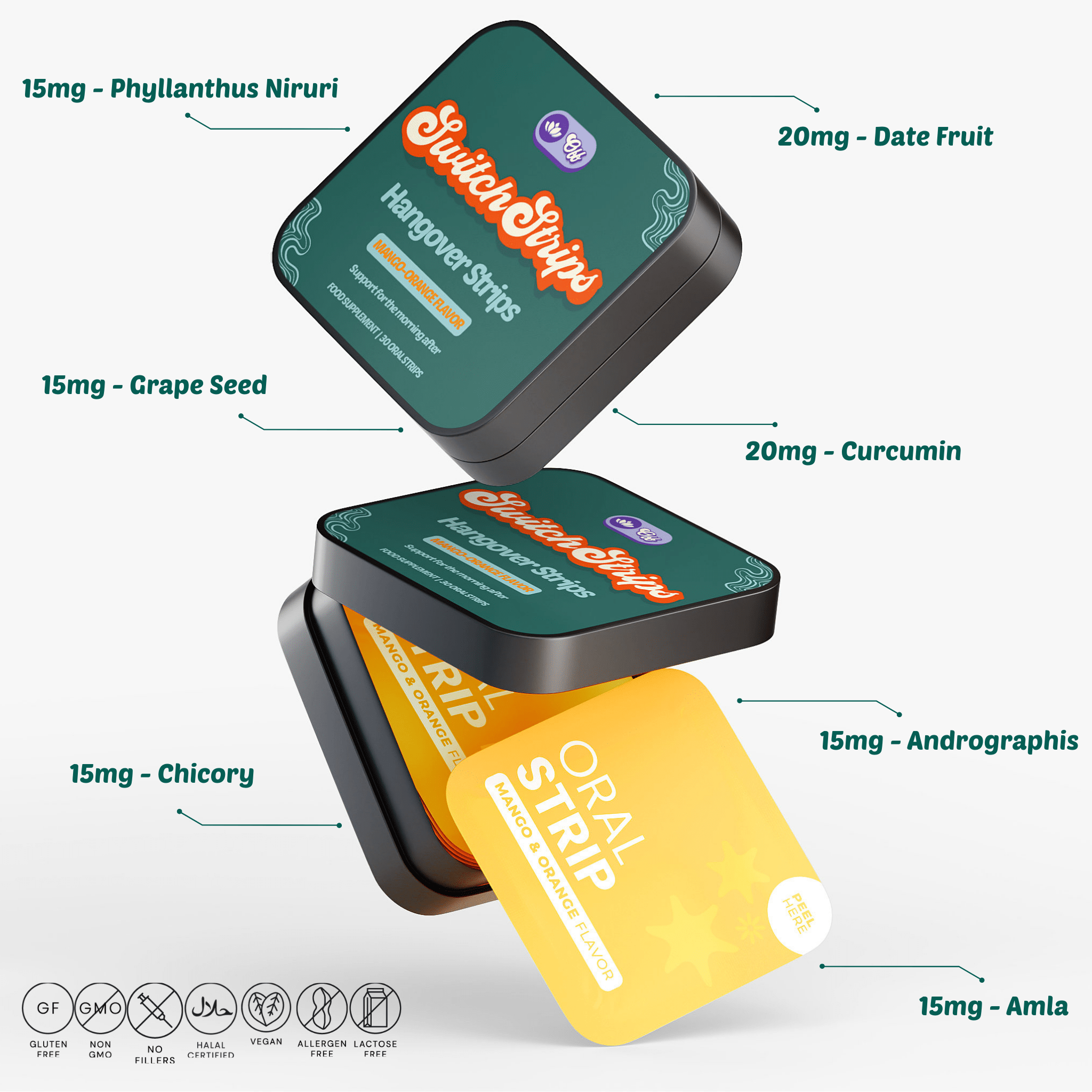 After - Party Strips — with Botanical Extracts - Switch Strips