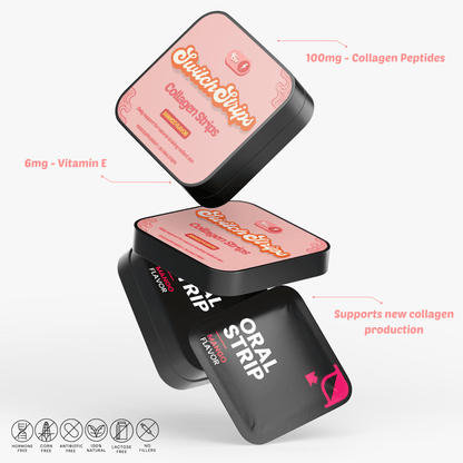 Collagen Routine Strips — with Collagen Peptides & Vitamin E - Switch Strips