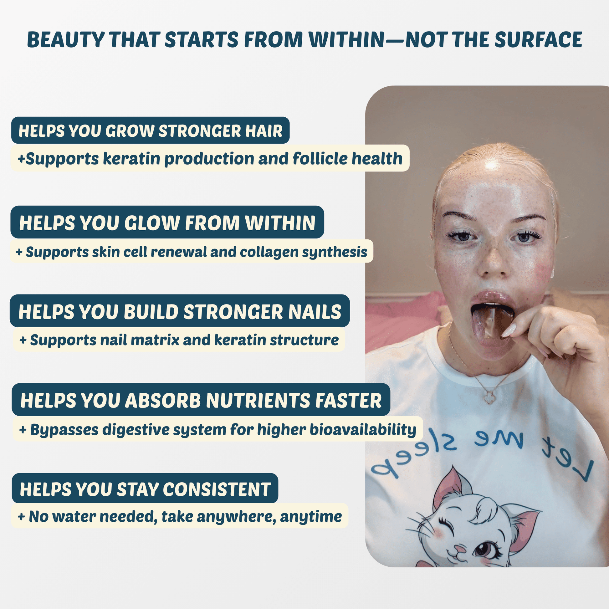 Melts into Beauty – Beauty - from - Within Oral Strips - Switch Strips